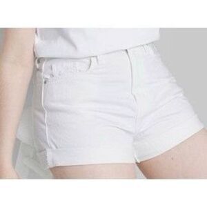 Women's Super-High Rise Rolled Cuff Mom Jean Shorts - Wild Fable Size 18
